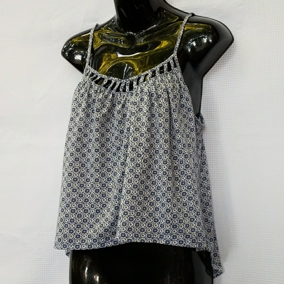 Love Fire Boho Festival Crop Tank Blouse Size S - Picture 1 of 8